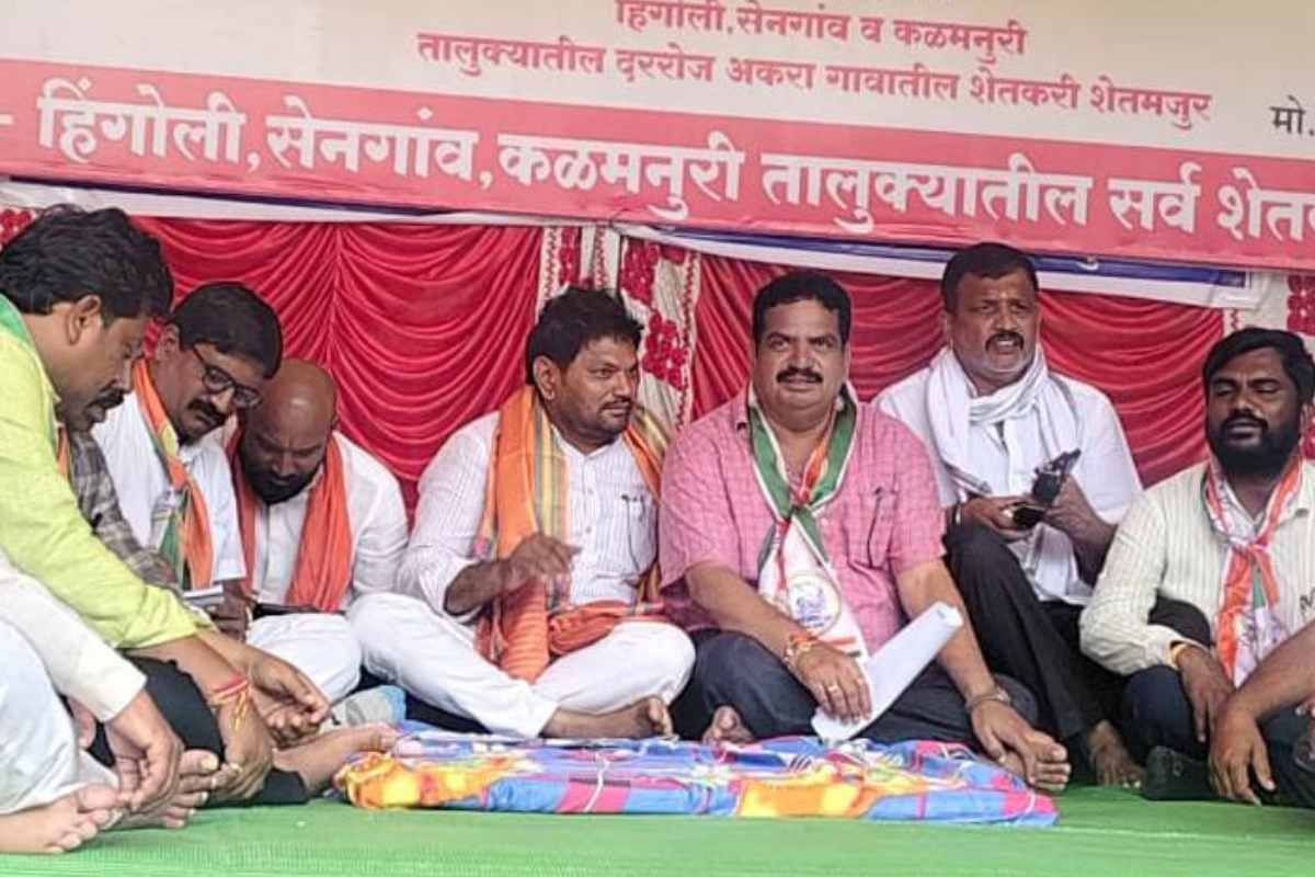 Hingoli Farmers Protest