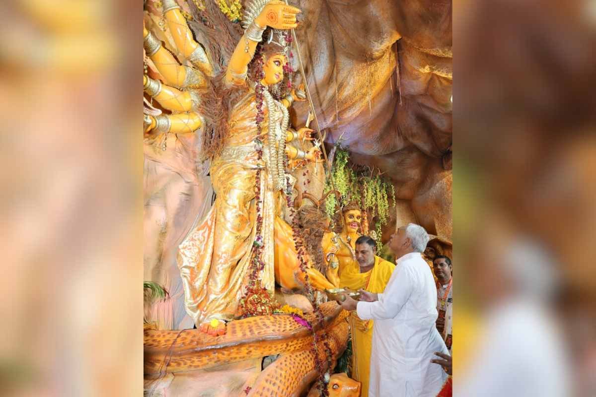 Nitish Kumar Durga Darbar
