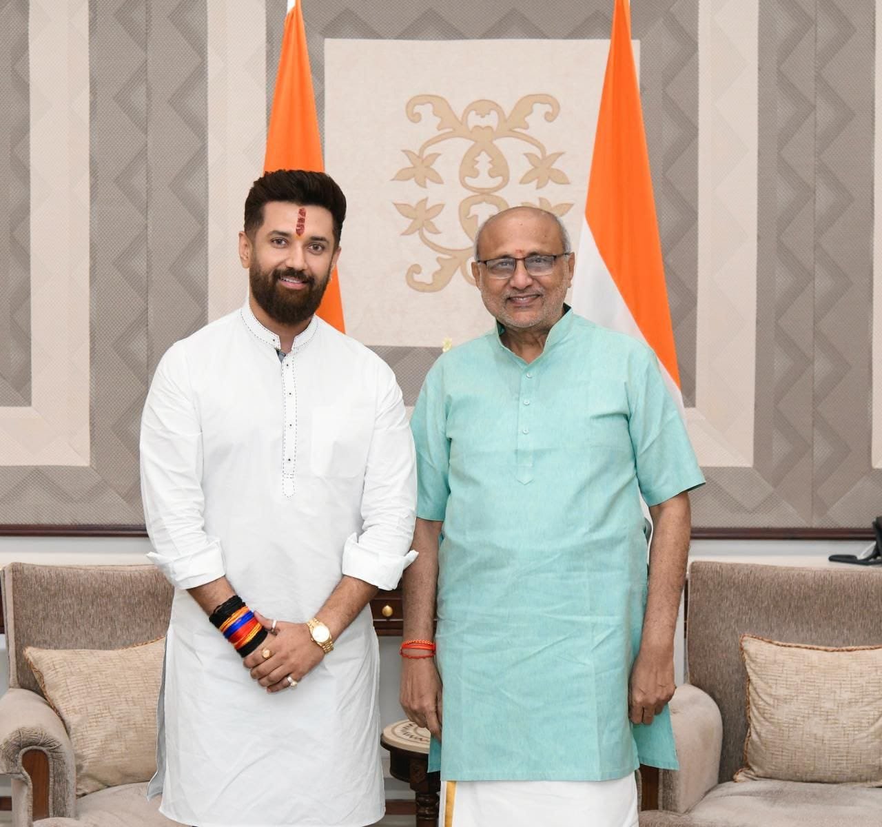 Chirag Paswan ने उपाध्यक्ष C.P. Radhakrishnan को ऐतिहासिक विजय की बधाई, लोकतांत्रिक मूल्यों को और स्मारक बनाने की उम्मीद है 2 Chirag Paswan Congratulates C.P. Radhakrishnan