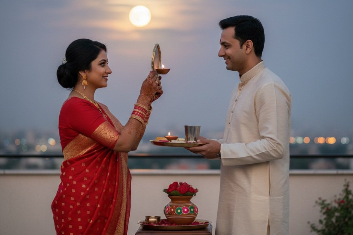 Karwa Chauth 2025 Moonrise Timing in Bihar – पटना, गया, भागलपुर और अन्य शहर