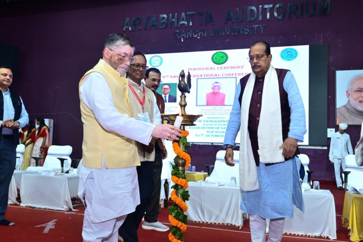 राँची विश्वविद्यालय में आयोजित NAGI सम्मेलन का उद्घाटन, राज्यपाल ने पृथ्वी के सतत भविष्य पर जोर दिया 2 NAGI International Conference