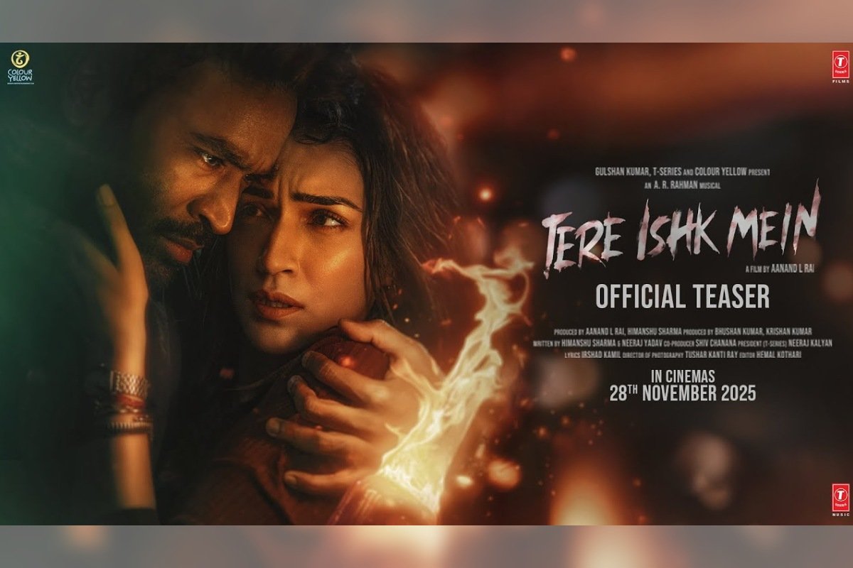 Tere Ishk Mein – Official Hindi Movie Teaser Starring Dhanush & Kriti Sanon